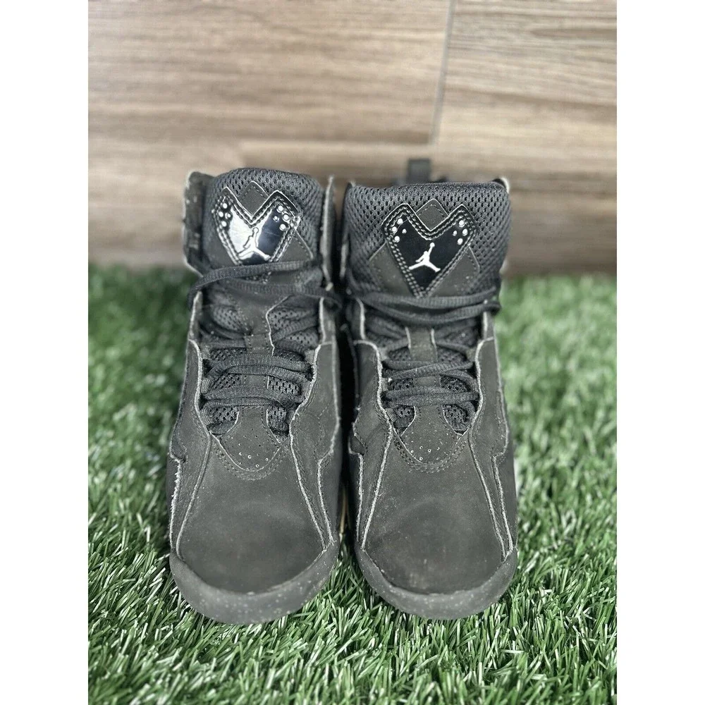 Nike Boys Air Jordan True Flight 343795-010‎ Black Basketball Shoes Sneakers 7Y